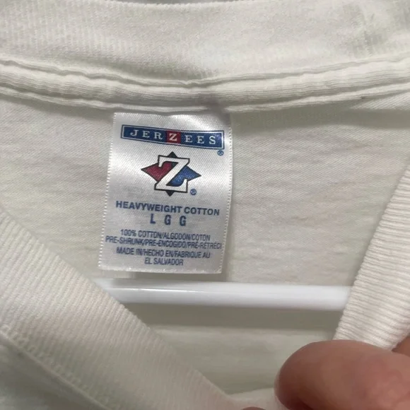 Jerzees Cream Tee with Bold Orange Virginia Design - Picture 4 of 13